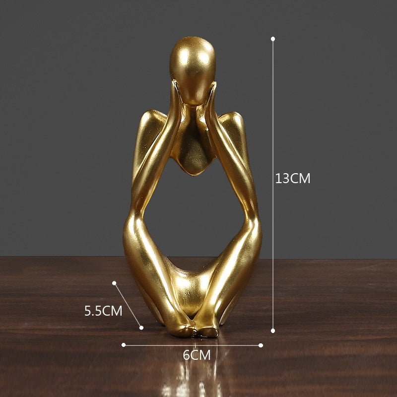 Escultura Decorativa Moderna O pensador - Imagem 9