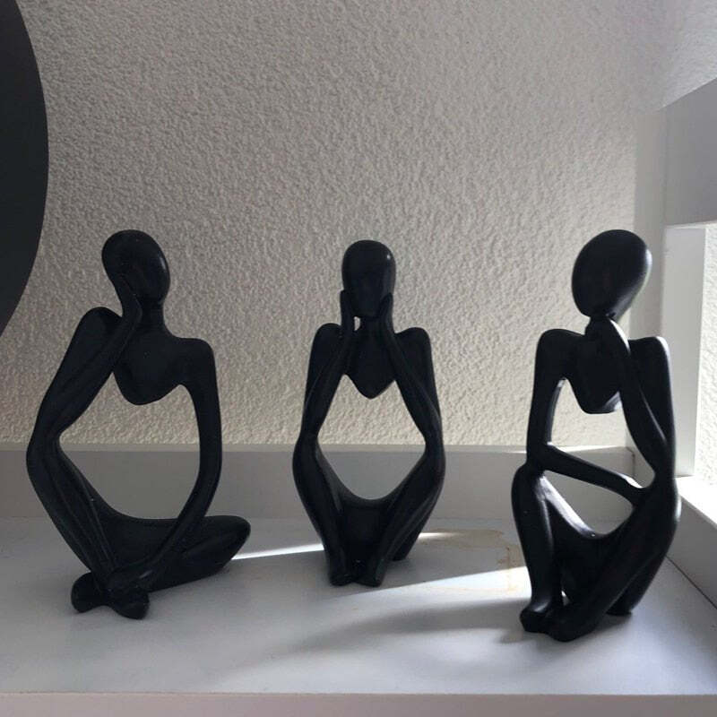 Escultura Decorativa Moderna O pensador - Imagem 12
