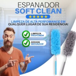 Espanador Soft Clean - Espanador Retrátil de Microfibra para Limpeza