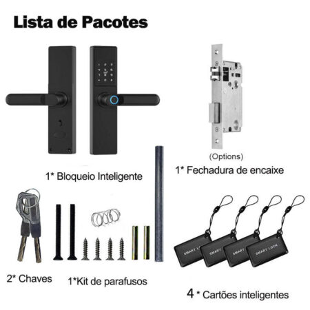 Fechadura Eletrônica digital com Impressão Biométrica - Imagem 3
