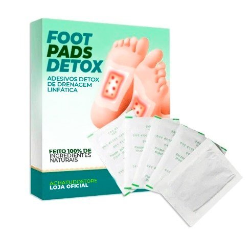 Foot Pads Detox - Adesivos Detox de Drenagem Linfática - Imagem 2