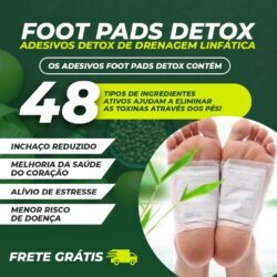 Foot Pads Detox – Adesivos Detox de Drenagem Linfática