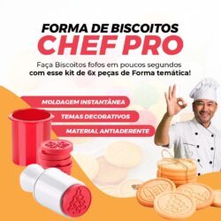 Forma de Biscoitos Chef PRO – Forma para fazer biscoito Caseiro