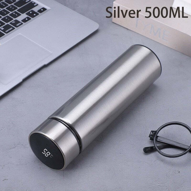 Garrafa Térmica Inox 500ml com Termômetro Led Digital - Imagem 2