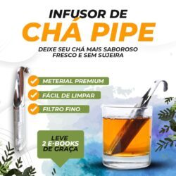 Infusor de Chá Pipe – Infusor de Chá do tipo Bastão em Aço Inox