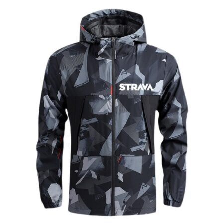 Jaqueta Corta Vento Para Ciclismo Impermeável STRAVA - Imagem 4