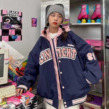 Jaqueta Feminina Baseball Streetwear - Imagem 2