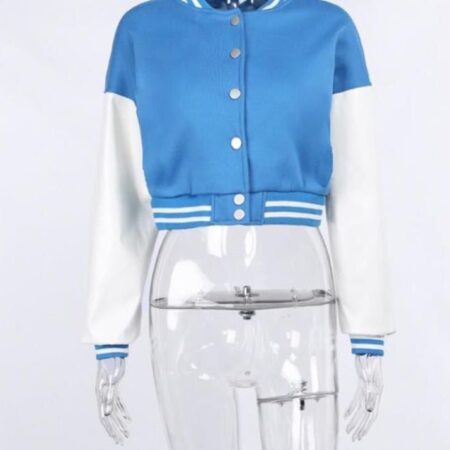Jaqueta feminina Cropped Baseball - Imagem 18