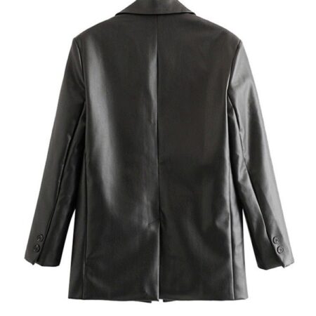 Jaqueta Feminina de Couro Fashion - Imagem 3