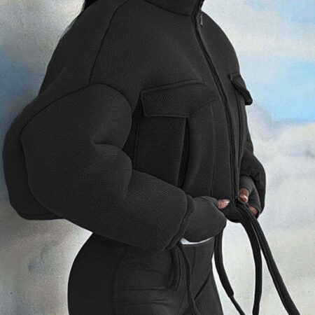 Jaqueta Feminina Gola Alta - Imagem 6