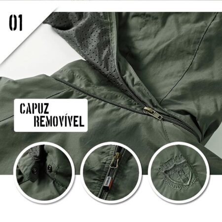 JAQUETA TÁTICA MILITAR À PROVA D'ÁGUA COMBAT 3000X - [OFERTA EXCLUSIVA] - Imagem 4