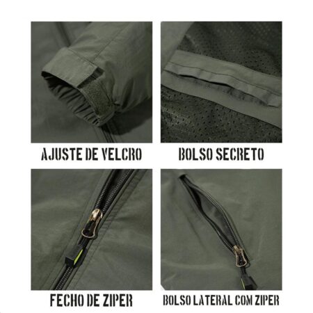JAQUETA TÁTICA MILITAR À PROVA D'ÁGUA COMBAT 3000X - [OFERTA EXCLUSIVA] - Imagem 9