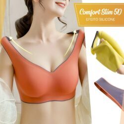 Kit 3 Unidades Sutiã sem Costura - Sutiã Comfort Slim 5D - Pague 2 Leve 3