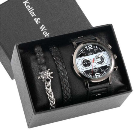 Kit Relógio Suiço Quartz + 2 Pulseiras de Couro Grátis! - Imagem 6