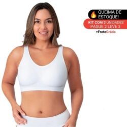Kit Sutiã sem costura ComfortMax Plus (3 unidades)