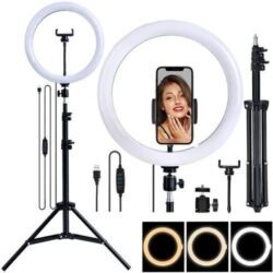 Kit youtuber Ring Light Iluminador com Tripé De 2.1m ENVIO RAPIDO PARA TODO O BRASIL