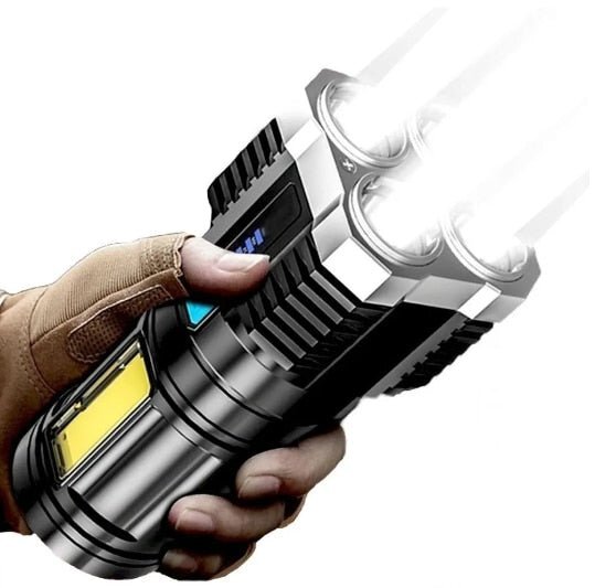 Lanterna LED 4 núcleos Super Potente - Imagem 3