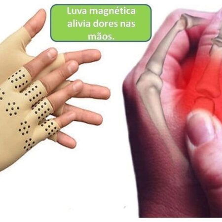 Luva Magnética - Tratamento para Artrite, Tendinite e Reumatoide - Imagem 3
