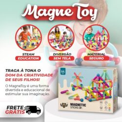 MagneToy - Brinquedo Magnético de Montar Formas
