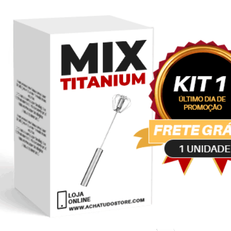 Mix Titanium - Batedora Portátil Manual para Misturas - Imagem 2