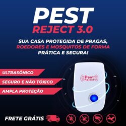 Pest Ultrassônico 3.0 - Repelente Ultrasônico para Insetos, barata, rato, aranha, escorpião, mosquito , formiga etc