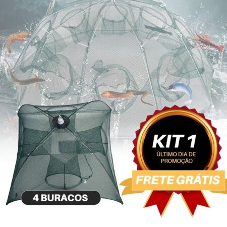 Rede Pesca PRO - Rede de Pesca Prática 4, 6 e 8 buracos - Imagem 12