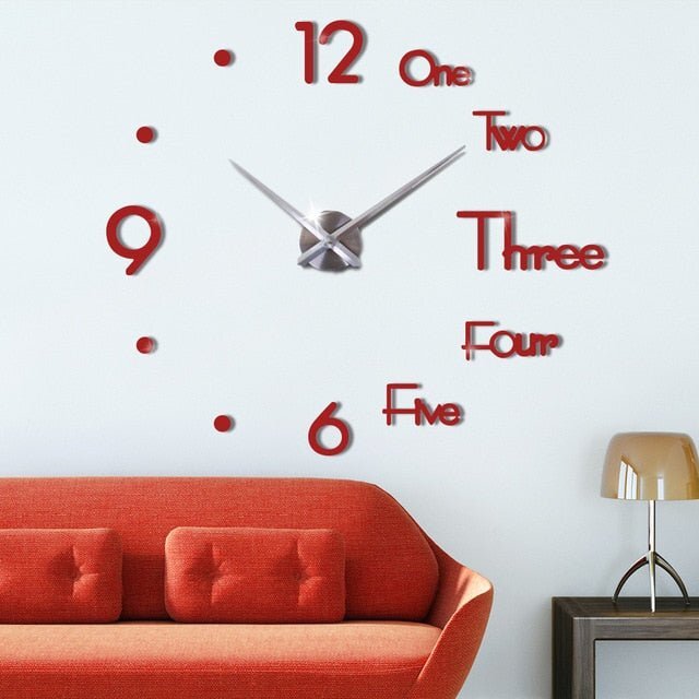 Relógio 3D Lux - Relógio de Parede Moderno 3D à Pilha - Imagem 4