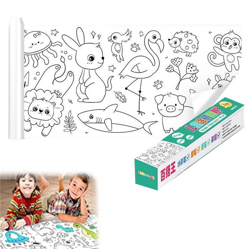 Rolo de Pintar para Crianças - 3 METROS - Imagem 2