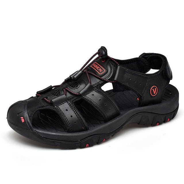 Sandália de Couro Masculina Ortopédica Antiderrapante - Frete Grátis - Imagem 6