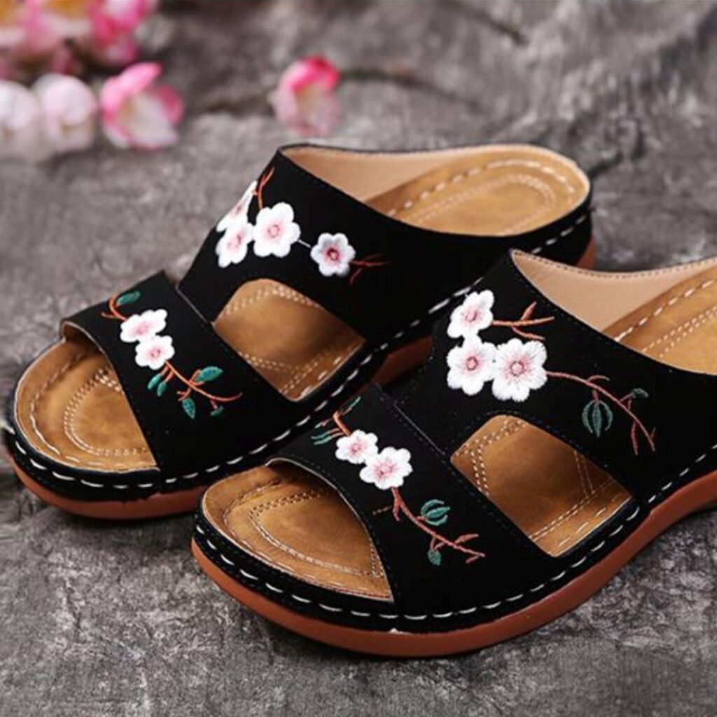 Sandália Feminina Ortopédica Flor - Frete Grátis - Imagem 11