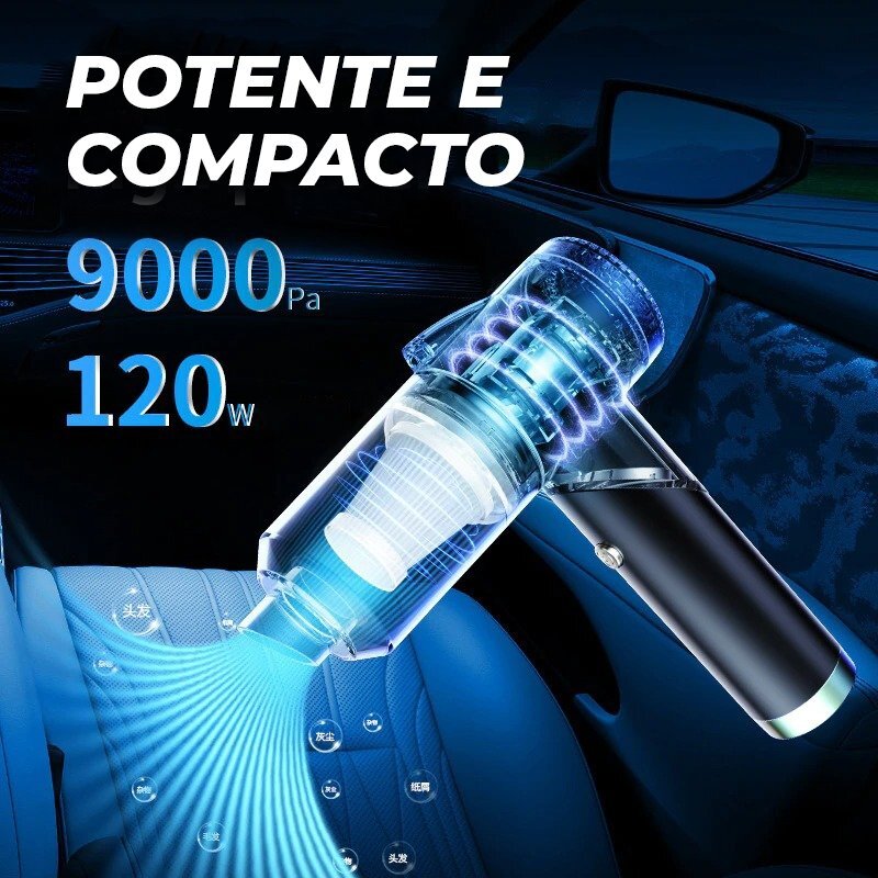 Super Vaccum - Aspirador Portátil Ultrapotente - Imagem 2