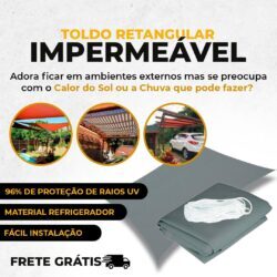 Toldo Retangular Impermeável – Frete Grátis