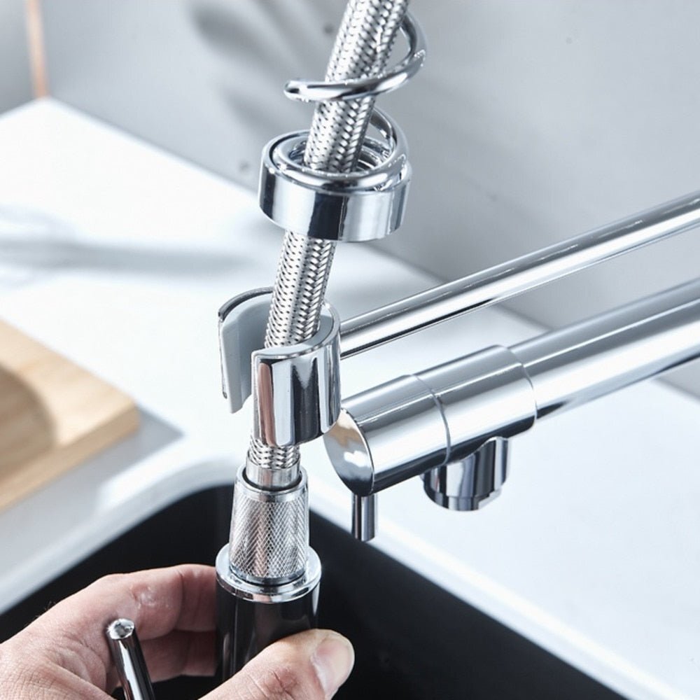 Torneira Gourmet de Cozinha Monocromada Com Spray Extensor - Imagem 3