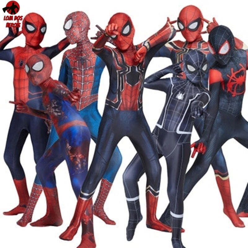 Fantasia Homem Aranha Noturno Venom Tom Holland Cosplay Infantil - Imagem 6