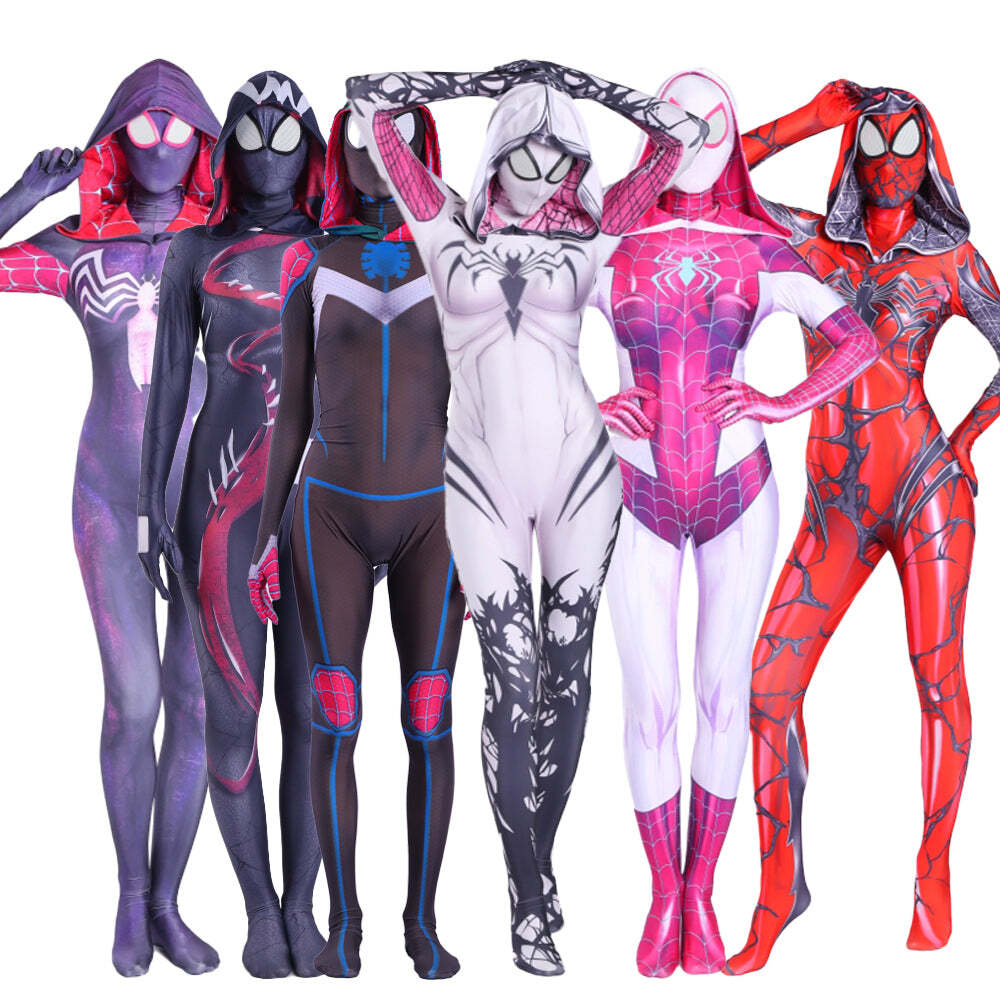 Fantasia Feminina Venom Adulto Cosplay Traje Luxo - Imagem 7
