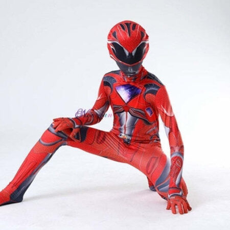 Fantasia Infantil Power Rangers Filme Cosplay Traje Completo Festas Aniversários - Imagem 4