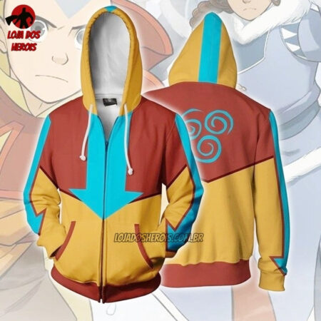 Blusa Jaqueta Casaco Aang - Avatar A Lenda De Aang