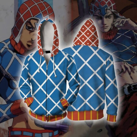 Jaqueta Blusa Casaco Guido Mista Anime Jojo Adventure Vento Aureo Golden Wind