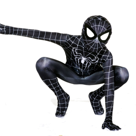 Fantasia Venom Homem Aranha Cosplay Heróis Infantil Eventos Traje Crianças - Imagem 2