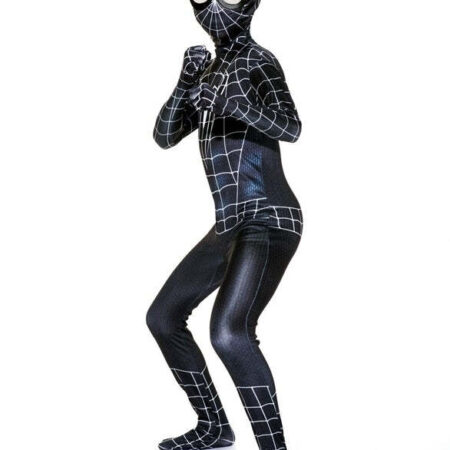 Fantasia Venom Homem Aranha Cosplay Heróis Infantil Eventos Traje Crianças - Imagem 5