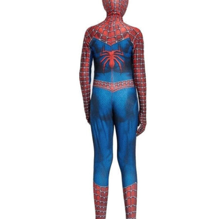 Fantasia Espetacular Homem Aranha Filme Cosplay Infantil Traje - Imagem 3