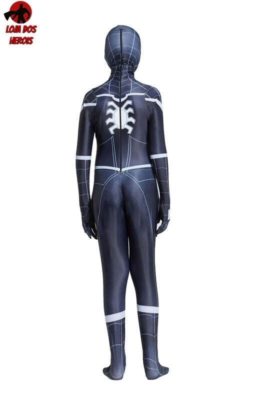 Fantasia Homem Aranha Noturno Venom Tom Holland Cosplay Infantil - Imagem 3