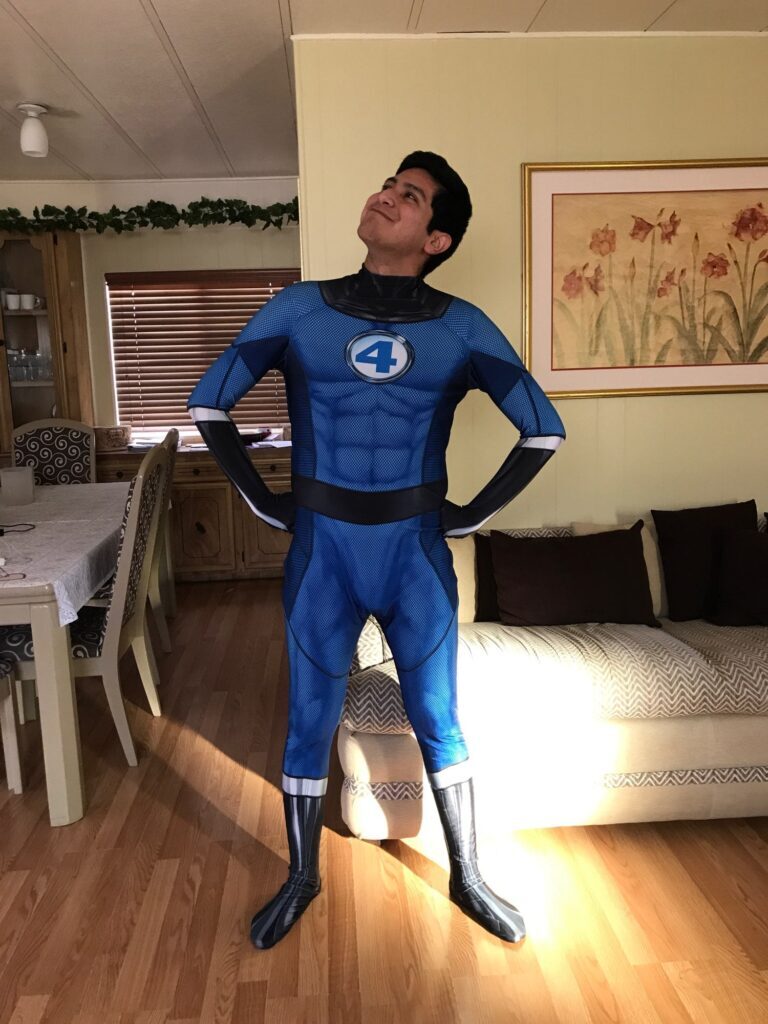 Fantasia Masculina Fantástico Quarteto Adulto Cosplay Traje Luxo