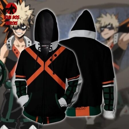 Jaqueta/Blusa Bakugou Todoriki My Hero Academia Anime Top