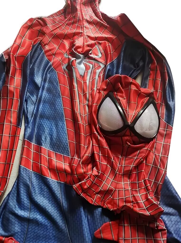 Fantasia Masculina Espetacular Homem Aranha Adulto Cosplay Traje Luxo Andrew Garfield - Imagem 4