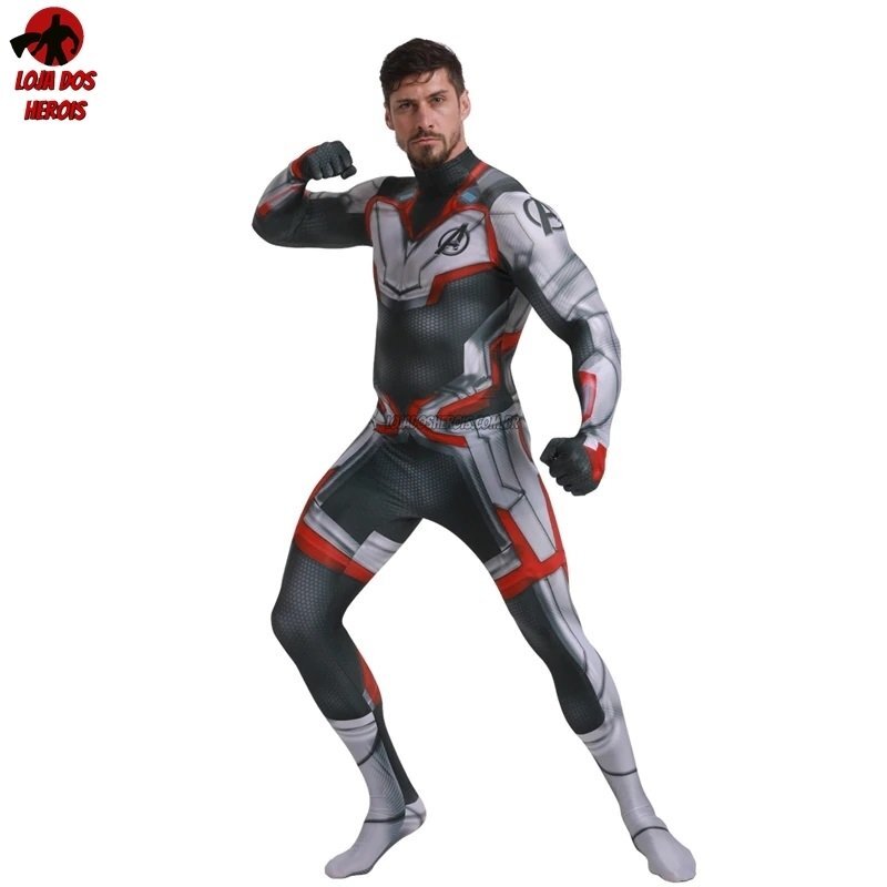 Fantasia Cosplay Heróis Masculina Vingadores Ultimato Traje Quantum Tempo - Imagem 3