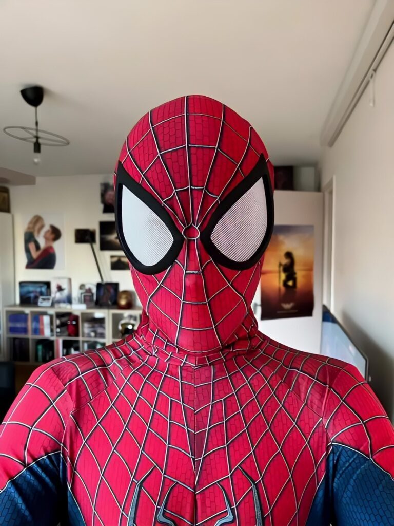 Fantasia Homem-Aranha Andrew Garfield TASM Cosplay Traje Luxo Profissional - Imagem 2
