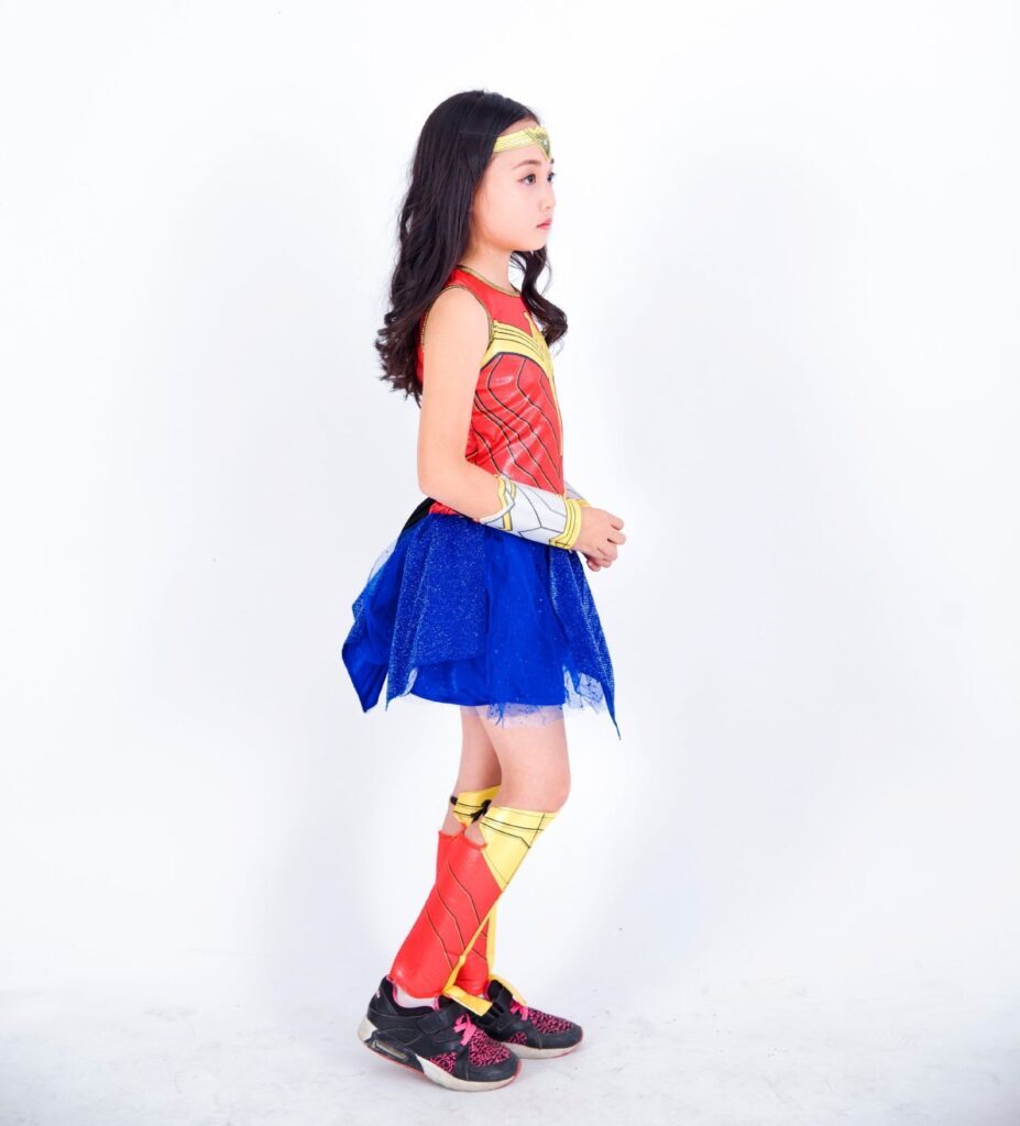 Fantasia Mulher Maravilha infantil traje Cosplay Meninas - Imagem 4