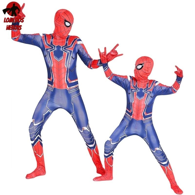 Fantasia Cosplay Heróis Infantil Homem Aranha de Ferro Vingadores - Imagem 2