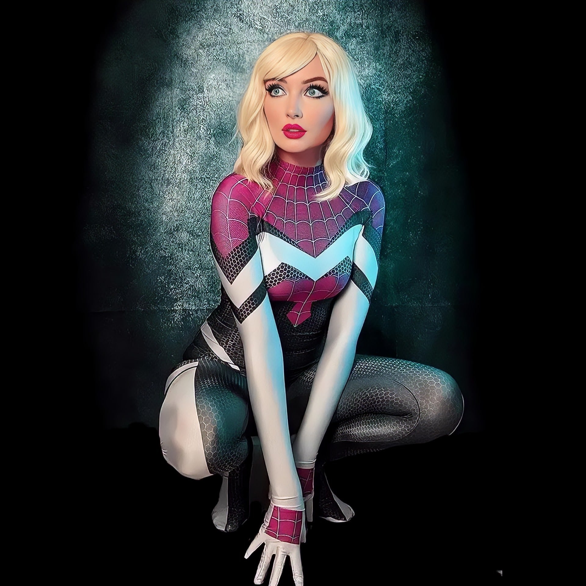 Comprar Fantasia Feminina Spider Gwen Mulher Aranha 2099 Cosplay Traje Luxo  Profissional preço no Brasil loja online promoção Fantasias Cosplays  Profissionais - Produto item Ref:683154